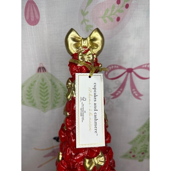 Cupcakes and Cashmere Red and Gold Bow Tree - Picture 6 of 6